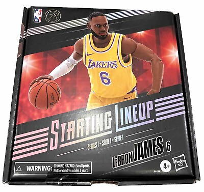 #ad NBA Starting Lineup Series 1 LeBron James Action Figure Card Stand UNSEALED $19.99