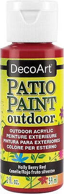 #ad DecoArt Patio Paint 2oz Holly Berry Red $9.17