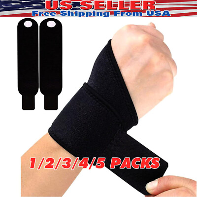 #ad Wrist Brace Sports Band Wrap Adjustable Support Gym Strap Carpal Tunnel Bandage $5.99