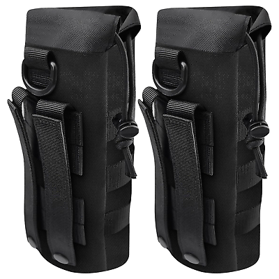 #ad 1000D Tactical Molle Water Bottle Pouch Bag for Camping Hiking Set of 2 $12.95