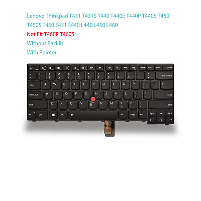 #ad Genuine US Keyboard for Lenovo Thinkpad T431 T440 T450 T460 E431 E440 L440 L450 $19.99