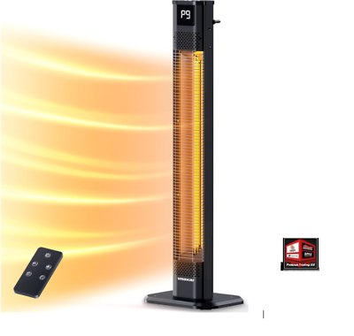 #ad Indoor Outdoor Heaters 1s Heating With Remote IPX5 Waterproof 42in $149.95