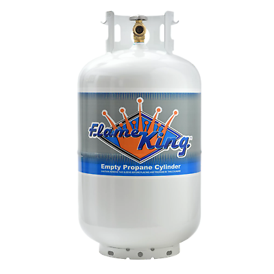 #ad 30LB Steel Propane Tank Cylinder with Type 1 Overflow Protection Device Valve $71.99