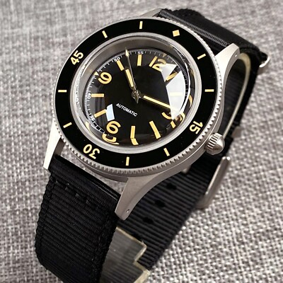 Vintage 50 Fathoms 200M Diving NH35A Automatic Watch Men Domed Sapphire 2024 New $73.50