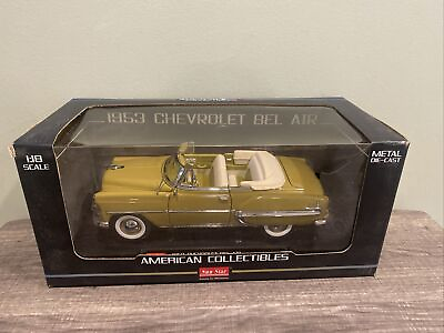 #ad 1953 Chevy Bel Air Convertible 1:18 Car SUN GOLD Sun Star American Collectibles $53.99