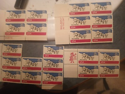 #ad IcolorGifts Vintage 1974 US Stamp #C88 Airmail PB 4 MNH $40.00