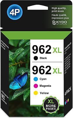 #ad 4PK 962XL Ink Cartridges for HP Officejet Pro 9010 9015 9018 9020 9025 Printers $39.70