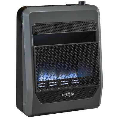 #ad 20000 BTU Vent Free Blue Flame Gas Wall Floor Indoor Space Heater with Blower $232.35