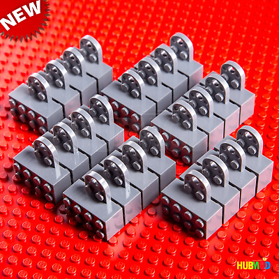 #ad 24 X NEW LEGO Magnet Gray 2 x 4 Brick Mini Figure Stand Display Refrigerator $14.98