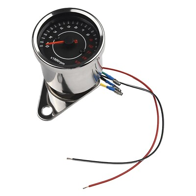 #ad Professional 12V Tachometer Meter LED Backlight Gauges for All Motorcycles $17.15