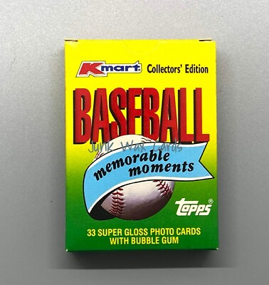 #ad 1988 Topps Kmart Memorable Moments 33 Card Baseball Set High Gloss $14.80