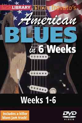 #ad Lick Library AMERICAN BLUES IN 6 WEEKS Steve Trovato 6 DVD Set Video Lessons $69.95
