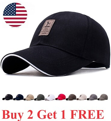 #ad The new men#x27;s baseball won the standard peaked cap spring and autumn hat $6.99