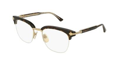 #ad Gucci GG0231O 003 Havana amp; Gold Brille Frames Glasses Eyeglasses Size 50 $414.00
