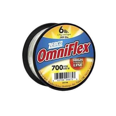 #ad Monofilament Fishing Line Zebco Omniflex Variety Size Tested $4.99
