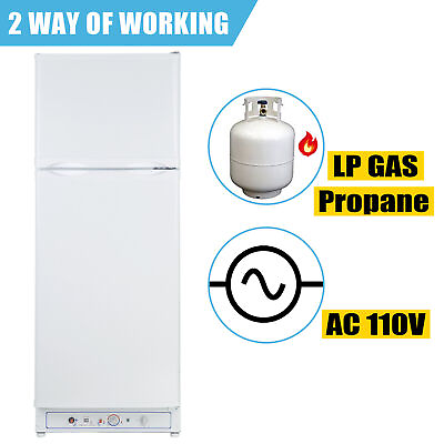 #ad LP Gas Fridge Propane Refrigerator Compact Freestanding Freezer AC 10 CU.FT $1599.00