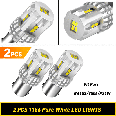 #ad 2 PCS 1156 P21W 7506 BA15S LED Day Time Running Light DRL Turn Single Light Bulb $10.43