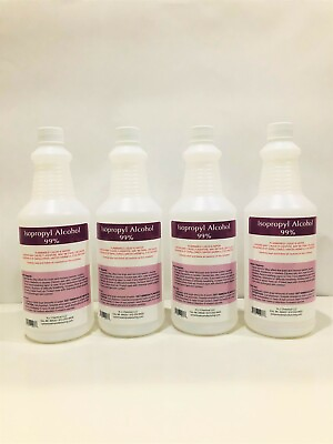 #ad #ad 1 GALLON PACKED IN 4 QTS ISOPROPYL ALCOHOL 99% 100% PURE $26.65