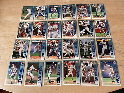 #ad 1992 FLEER 7 11 CITGO #x27;The Performer Collection#x27; Complete 24 Card Baseball Set $4.75