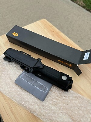 #ad Fixed Blade 9.8#x27;#x27; 420 HC Steel Strongarm Gear Black Serrated Knife $29.99