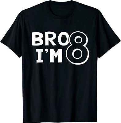 #ad 8th Birthday Shirt Boy Bro I’m 8 Year Old Eight Eighth Party T Shirt $11.99