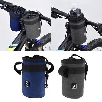 #ad Biking Bottle Holder Pouch Front Handlebar Insulation Water Bag $10.40