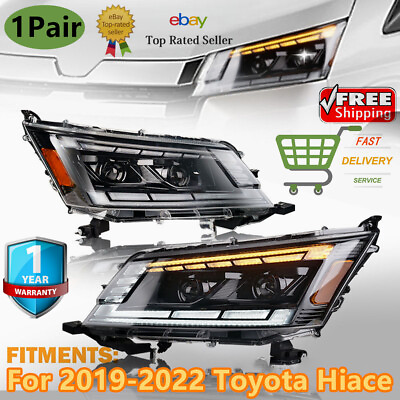 #ad ✅Pair For 2019 2022 Toyota Hiace LED DRL Headlight Assembly Turn Signal Headlamp $1059.09
