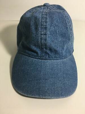 #ad Denim Hat Adjustable Cap NWOT New Stonewashed Blue $16.58