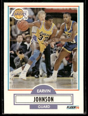 #ad 1990 Fleer Magic Johnson #93 Los Angeles Lakers $1.14
