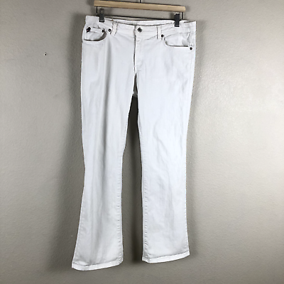 #ad Ralph Lauren Jeans Womens 10 White Denim Kelly Bootcut Basic Staple Everyday $24.73