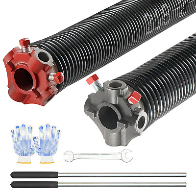 #ad VEVOR Garage Door Torsion Springs Pair of 0.218 x 2 x 23inch with Winding Bars $38.69