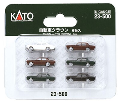 #ad USA Seller New KATO 23 500 N Gauge Toyota Autos quot;Crownquot; 6 pc. assorted color $9.90