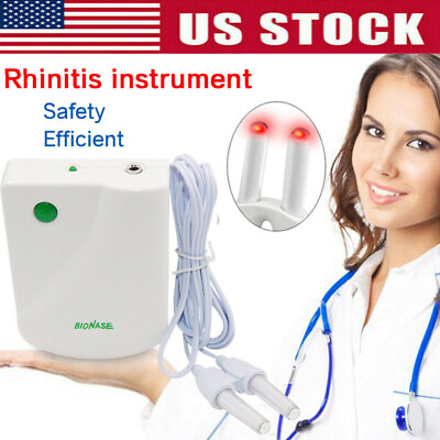 #ad Nose Allergy Reliever Rhinitis Sinusitis Therapy Massage Infrared Laser Machine $9.18