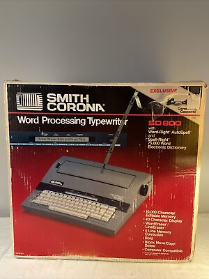 #ad Smith Corona Portable Electric Typewriter SD 800 Tested. Works Great $79.00