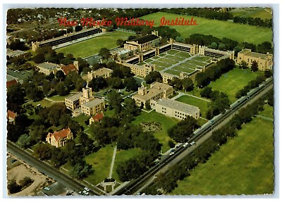 #ad c1950#x27;s Aerial View Of New Mexico Military Institute Roswell NM Vintage Postcard $29.95
