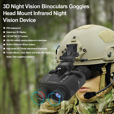 #ad Night Vision Goggles Head Mounted Binoculars 8XZoom Infrared Outdoor Hunting NEW $214.99