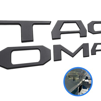 #ad Matte Black Tailgate Insert Letter For Tacoma 2016 2023 Rear Trunk Raised Emblem $12.89