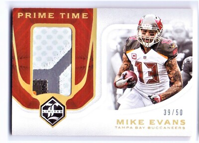 #ad 2018 Limited Prime Time Swatches Gold Spotlight #18 Mike Evans JSY 50 $15.00