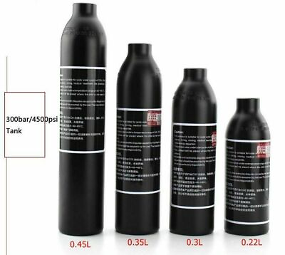 #ad PCP Paintball 4500psi 0.35L Aluminum High Pressure Cylinder M18x1.5 Thread Tank $38.90