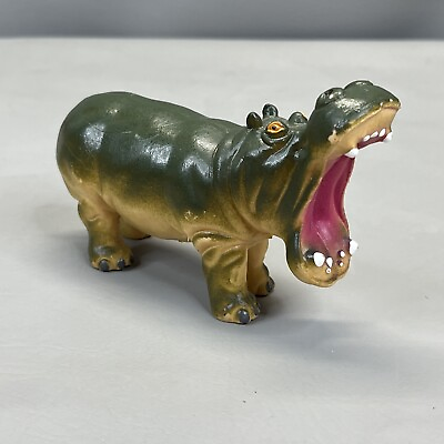 #ad Hippopotamus Realistic Animal Figures Safari Africa House Hippo Educational $10.99