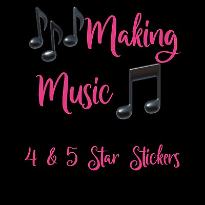 #ad Making Music Album 4 5⭐️ Star Sticker Please read Description $5.00