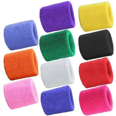 #ad Unisex Cotton Wrist Wristband Sports Towel Sweatband Solid Sweat Band Yoga Gym✔ $1.53