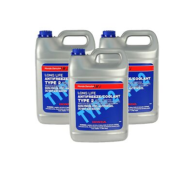 #ad Genuine OEM Long Life Type 2 50 50 3 Galoons Engine Coolant For Acura Honda $69.95