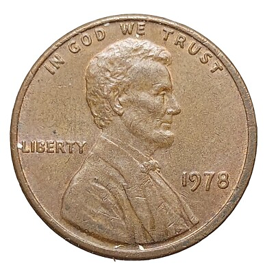#ad USA One Lincoln Cent 1978 Bronze Coin W279 GBP 2.99
