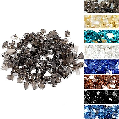 #ad High Luster 10 Pound Fire Glass for Fire Pit Fireplace Landscaping 1 4 Inch B... $40.94