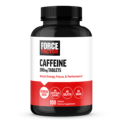 #ad Force Factor Caffeine Pills 200mg Caffeine Tablets to Boost Energy and Endurance $9.99