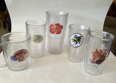 #ad 5 cup Tervis lot various years sizes beach floral preowned $25.00