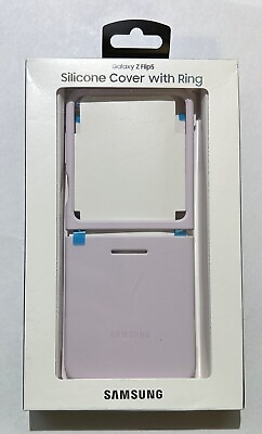 #ad OEM Samsung Silicone Cover w Ring for Samsung Galaxy Z Flip5 Flip 5 Lavendar $20.97