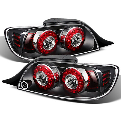 #ad Fit Mazda 04 08 RX 8 Black LED Rear Tail Brake Lights Lamps Left amp; Right Pair $226.60