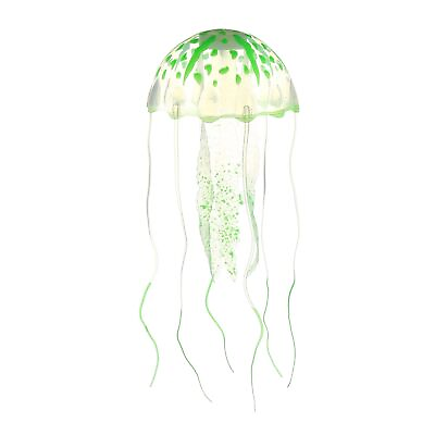 #ad Silicone Fluorescent Jellyfish Glow Ornaments Fish Tank Jellyfish Decoration... $13.68